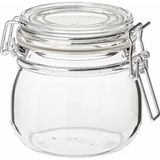 Brf Store Irmakxx Ikea Korken Kapaklı Kavanoz, 0,5 L (Şeffaf Cam) - Siyah