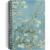 Brf Store Irmakxx Vincent Van Gogh/almond BLOSSOM,1890 | Spiralli Defter 01 | A5 | Çizgisiz | 100 Sayfa | Sana - Siyah