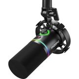 Brf Store Isoprıme Maono Xlr/usb Dinamik Mikrofon, Yazılımlı Rgb Oyun Mikrofonu, Sessiz, Kazanç Düğmesi, Ses K - Siyah