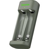 Brf Store Lizbon Center Gp E221 USB Şarj Cihazı (Pilsiz Model) 2 Kanallı Hem Aa Hemde Aaa Şarjlı Piller Için - Siyah