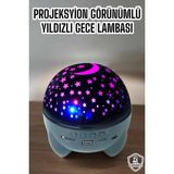 Brf Store Lizbon Center Yıldız Yansıtmalı Projeksiyon Gece Lambası Şarjlı Taşınabilir