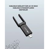 Brf Store Lizbon Center Yüksek Hızlı 1200 Mbps Çift Bant USB Wifi Adaptör – Güçlü Sinyal, Geniş Uyumluluk