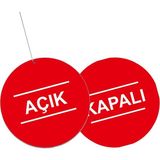 Brf Store Megsan Açık Kapalı Dönkart Arkalı Önlü Baskılı Vantuzlu