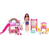 Brf Store Megsan Barbie Skipper Bebek Bakıcılığı Eğlencesi Oyun Seti 3 Bebek, Mobilya ve 15'ten Fazla Aksesuar - Siyah