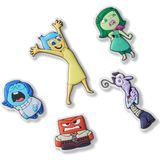 Brf Store Megsan Crocs Uni-Yetişkin Pixar Inside Out 5'li Paket Ayakkabı Askısı, Çok Renkli - Siyah
