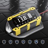 Brf Store Megsan Enshall 12V 12A / 24V 6A Akıllı Hızlı Akü Şarj Cihazı - Lifepo4, Jel, Agm ve Kurşun Asit Akü - Siyah