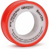 Brf Store Megsan Rayno Ptfe Teflon Bant 8mm x 12M | Su ve Gaz Tesisatı Için Sızdırmazlık Bandı | Yüksek Dayanı - Siyah