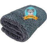 Brf Store Nerimu Beylini Kedi Köpek Battaniyesi Premium Peluş Evcil Hayvan Uyku Battaniyesi Yıkanabilir Gri (8 - Siyah