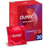 Brf Store Oreviosell Durex Yakın Hisset Ince Prezervatif 30'lu, Standart Fit - Siyah