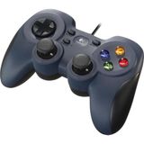 Brf Store Oreviosell Logitech F310 Kablolu Gamepad, Özel 4 Düğmeli Hassas D-Pad, 1,8 M Kablo Uzunluğu, Laciver - Siyah