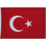 Brf Store Oreviosell Lona Sanat 5 Adet Bez Türk Bayrağı 20X30 cm - Siyah