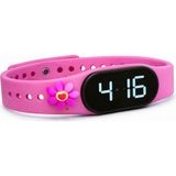Brf Store Pmstore Çocuk Dijital Kol Saati, Yeni Model Geniş LED Ekran, Su Geçirmez, Yumuşak Silikon Kayış, Emo - Siyah