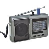 Brf Store Pmstore FP-1781BT Mini Cep Radyosu Bluetooth Hoparlör Fm Radyo LED Işıklı Şarjlı USB Micro Sd Mp3 De - Siyah
