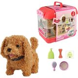 Brf Store Pmstore Oyuncak Sesli Işıklı Yürüyen Hareketli Köpek Taşıma Çantalı Aksesuarlı Set Taşınabilir Çanta - Siyah