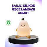 Brf Store Pmstore Şarjlı Armut Masa Lambası Renk Değiştiren LED Gece Işığı - Siyah