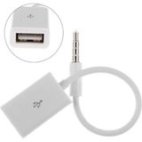 Brf Store Pmstore USB To Aux Kablo Stereo Dişi Ses 3.5mm Mp3 Player Telefon Otg Kulaklık - Siyah