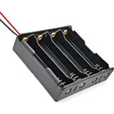 Brf Store Prime 18650 2 Tel 4lü Pil Kutusu Paralel 4 Adet 3.7V Paralel Lityum Lion Batarya Yuvası Mobil Güç Ka - Siyah
