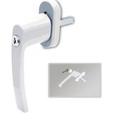 Brf Store Prime Azrayapı Pvc Kilitli Pimapen Pencere Kolu | Tek Taraflı | Alüminyum Beyaz
