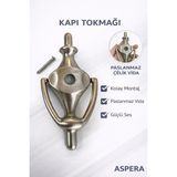 Brf Store Prime Kapı Tokmağı, Metal, Paslanmaz Çelik Vida, Modern Tasarım, Kolay Montaj, Dayanıklı Kapı Vuraca - Siyah