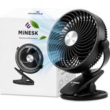 Brf Store Prime Minesk Mini Vantilatör - Masaüstü USB Fan - Klipsli Sabitleme - 360° Ayarlanabilir - Ultra Güç - Siyah