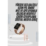 Brf Store Sepetium Akıllı Saat 3 Kordonlu ve Aksesuarlı Bayanlar Için Şık Rose Renk - Siyah