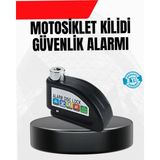 Brf Store Sepetium Alarm Disk Fren Kilidi Paslanmaz Çelik Motosiklet Scooter Bisiklet - Siyah