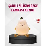 Brf Store Sepetium Armut Gece Lambası USB Şarjlı Ayarlanabilir LED Işık - Siyah