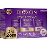 Brf Store Sepetium Bioxcin Collagen & Biotin Hacim Şampuanı | 3 x 300 ml | Ince Telli ve Hacimsiz Saçlar Için