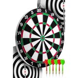 Brf Store Sepetium Çift Taraflı Dart Tahtası Seti Çelik Oklu Dart Hedef Tahtası Oyunu Takımı Dart Seti - Siyah