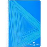 Brf Store Sepetium Faber-Castell Desenli Spiralli Defter, A4, 80 Yaprak, 70G Kağıt, Çizgili, Dayanıklı Kapak, - Siyah