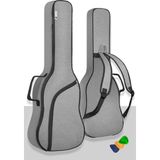 Brf Store Sepetium Midex Cs-41 Case Akustik Gitar Soft Case Kalın Çanta Kılıf Gigbag (Pena Hediyeli) Gri - Siyah