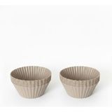 Brf Store Sepetium Silikon Muffin Kalıbı, Düz – 6’lı Paket Isıya Dayanıklı Yapışmaz (2) - Siyah