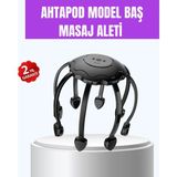 Brf Store Sepetium Titreşimli Saç Derisi Masaj Aleti 8 Kollu Derin Rahatlama ve Stres Azaltma - Siyah