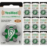 Brf Store Sepetium Yesmed Extra Power 312 Numara Işitme Cihazı Pili (10 Paket x 6 Adet = 60 Adet Pil) - Siyah