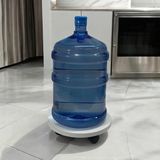 Brf Store Sepetium Yuvarlak Ahşap Saksı Altlığı Damacana Tüp Saksı Sehpası - Siyah