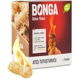 Brf Store Shopandenjoy Bonga Soba, Şömine, Mangal Tutuşturucu 10 Adet 140 gr - Jel ve Çıra Alternatifi Doğal O - Siyah