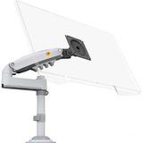 Brf Store Shopandenjoy North Bayou Nb H100 Ergonomic 17"-32" Amortisörlü 2-9 kg Monitör Standı (Beyaz) - Siyah