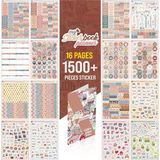 Brf Store Shopletsell Colortouch Planner Sticker Set - 1500+ Adet Çıkartma - Takvim, Ajanda, Günlük, Planlayıc - Siyah