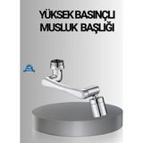 Brf Store Sidelyasell 1080° Dönebilen Musluk Başlığı Robotik Kol Havalandırıcı Çok Yönlü Su Yönlendirme - Siyah