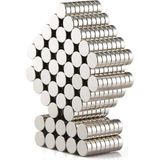 Brf Store Sidelyasell Dünya Magnet 100 Adet 6x1,5 mm Neodyum Mıknatıs Magnet Yuvarlak - Siyah