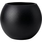 Brf Store Su Store Zevli Dekoratif 27L Küre Saksı Ø35 cm (Siyah) • Özel Iç Hazne Dahil, Beton Görünümlü Modern