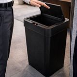 Brf Store Yavuzsell 50 Litre Sensörlü Çöp Kovası, Otomatik Temassız Akıllı Çöp Kutusu, Dokunmatik Açma Özellik - Siyah