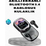 Brf Store Yavuzsell Aktif Gürültü Engelleme Özellikli Kablosuz Kulaklık – Akıllı Ekranlı Şarj Kutusu - Siyah