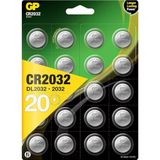Brf Store Yavuzsell CR2032 3V Lithium Knopfzellen, 20 Stück Li-Mn Knopfbatterien Cr 2032 - 3 Volt Im 20-Er Pac - Siyah