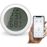 Brf Store Yavuzsell Hymark Zigbee Tuya Akıllı Yaşam Uygulaması Sıcaklık Nem Sensörü LCD Ekran App Kontrol Alex - Siyah