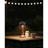 Brf Store Yavuzsell Modern Bronz Masa Lambası 3 Renk LED Dokunmatik Şarjlı Model - Siyah