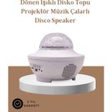 Brf Store Yavuzsell Müzik Ritimli Işık Değişimi & Dönen Dalga Efekti – Galaxy Projektör - Siyah