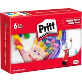 Brf Store Yavuzsell Pritt Parmak Boyaları, Su Bazlı Çocuk Boyası, Kolayca Silinebilir Sağlıklı Parmak Boyası, - Siyah