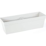 Brf Store Yavuzsell Serinova YB02 Yalı Balkon Saksı Drenaj Aparatlı 51,5cm, 10,8 Litre Kirli Beyaz - Siyah