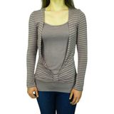 Brg Clothing Kadınkruvaze Uzun Kol Bluz BRGPG3706 - Standart - Pembe